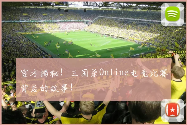 官方揭秘!三国杀Online电竞比赛背后的故事!
